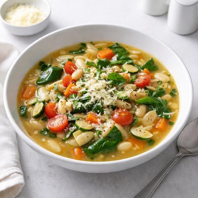 Image of Garden Orzo Soup