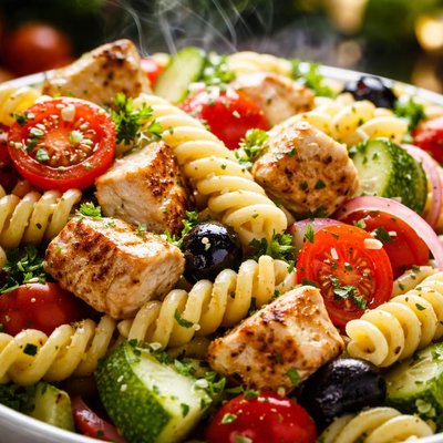Image of Garden Pasta Salad with Chicken