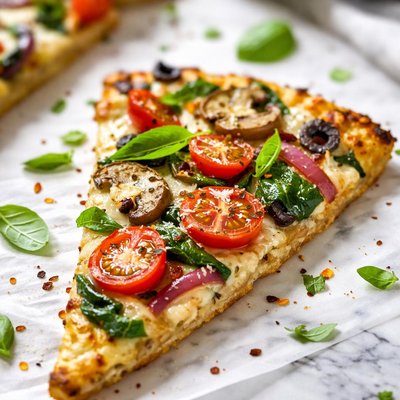 Image of Vegan Garden Pizza Slice