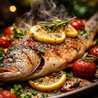 Image of Garden Roasted Sea Bass