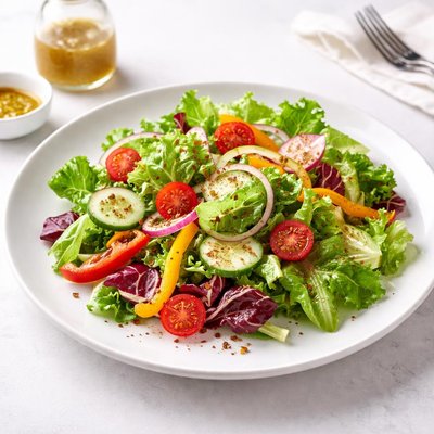 Image of Garden Salad with Italian Dressing