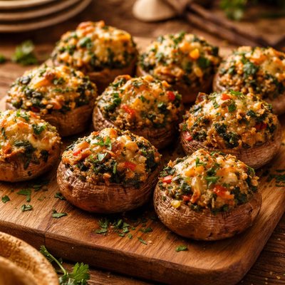 Image of Garden Stuffed Mushrooms