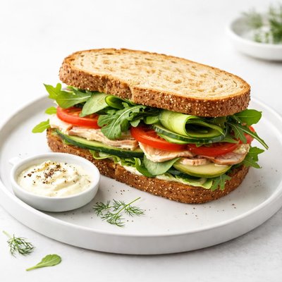 Image of Garden Turkey Sandwich with Lemon Mayo