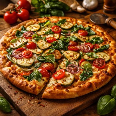 Image of Garden Vegetable Pizza