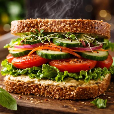 Image of Garden Vegetable Sandwich