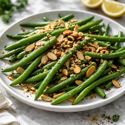 Image of Garlic Almond Green Beans