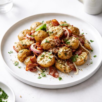 Image of Garlic and Bacon Roasted Potato Salad