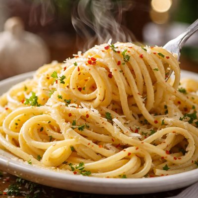 Image of Garlic and Cheese Pasta