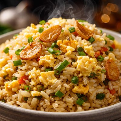 Image of Garlic and Egg Fried Rice