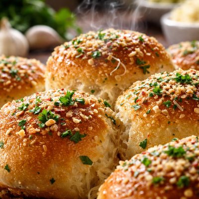 Image of Garlic and Herb Parmesan Buns Abm