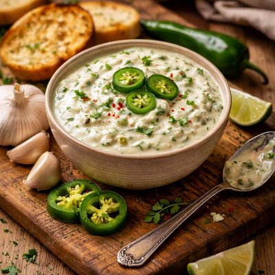 Image of Garlic and Jalapeno Dipping Sauce