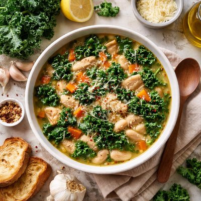 Image of Garlic and Kale Soup
