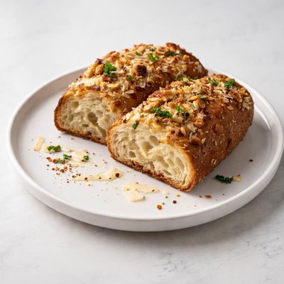 Image of Garlic and Parmesan Sourdough Bread