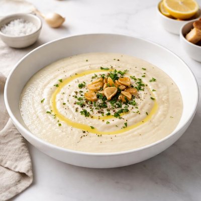 Image of Garlic and Potato Soup Vegan