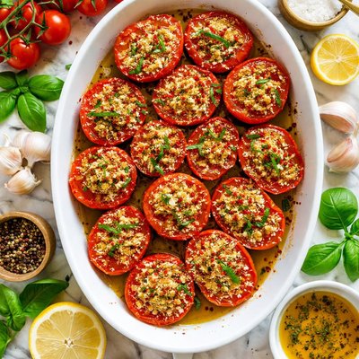 Image of Garlic Baked Tomatoes