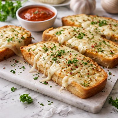 Image of Garlic Bread with Mozzarella
