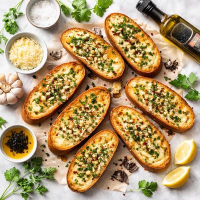 Image of Garlic Bread with Truffle Oil