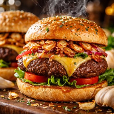 Image of Garlic Burgers