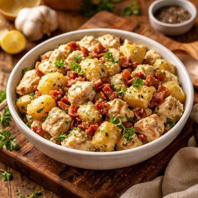 Image of Garlic Chicken Potato Salad