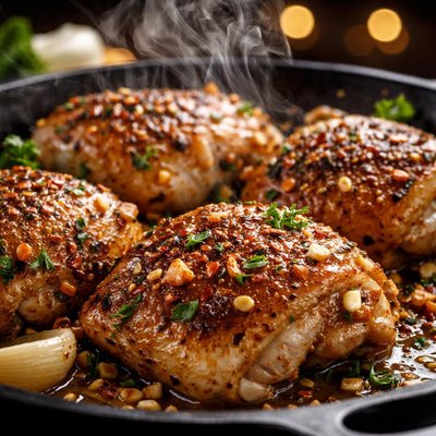 Image of Garlic Chicken Thighs