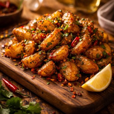 Image of Garlic Chili Potatoes