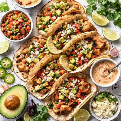 Image of Garlic Chipotle Chicken Tacos