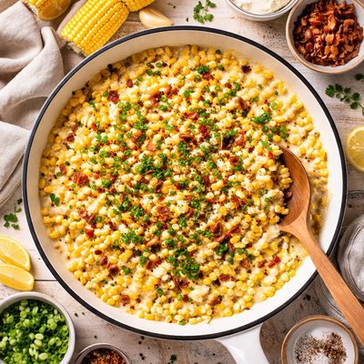 Image of Garlic Cream Cheese Corn