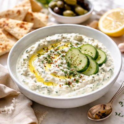Image of Garlic Cucumber Dip Tzatziki
