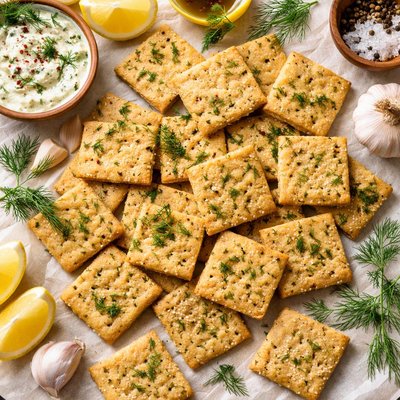 Image of Garlic Dill Crackers