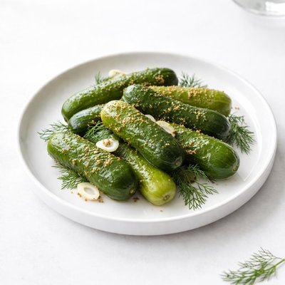 Image of Garlic Dill Pickled Cucumbers Gherkins