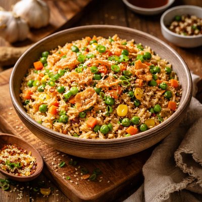 Image of Vegan Garlic Fried Rice