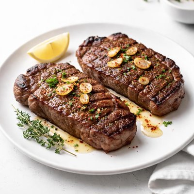 Image of Garlic Grilled Steaks