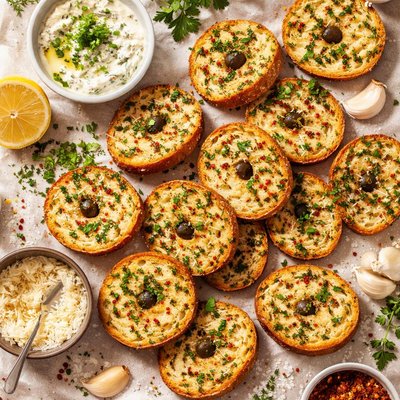 Image of Garlic Herb Bagel Chips