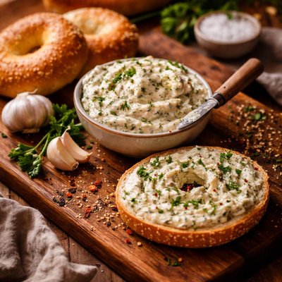 Image of Garlic Herb Bagel Spread