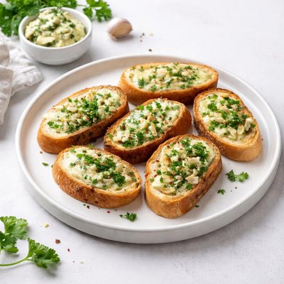 Image of Garlic Herb Butter Crostini