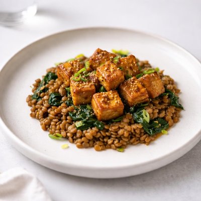 Image of Garlic Lentils and Tofu