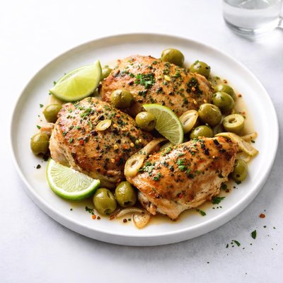 Image of Garlic Lime Chicken with Olives