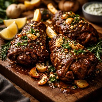 Image of Garlic Lovers Greek Lamb Shanks