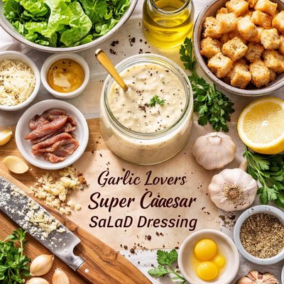 Image of Garlic Lovers Super Caesar Salad Dressing