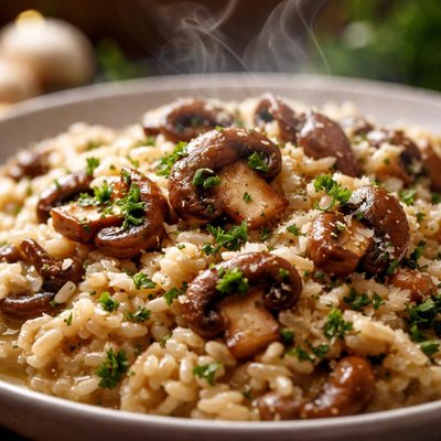 Image of Garlic Mushroom Risotto