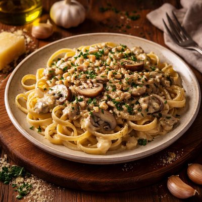 Image of Garlic Mushroom Sauce for Pasta