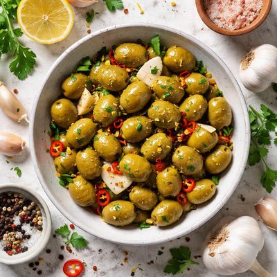 Image of Garlic Olives