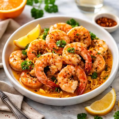 Image of Garlic Orange Shrimp