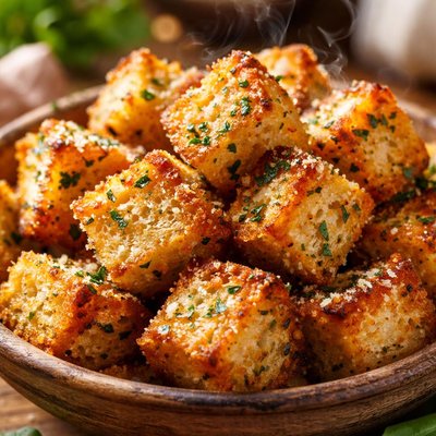 Image of Garlic Parmesan Croutons