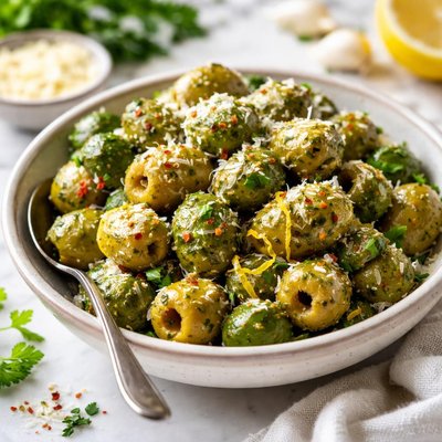 Image of Garlic Parmesan Olives