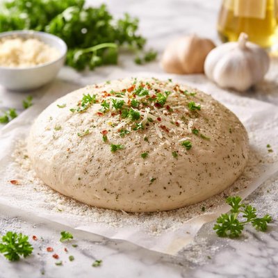 Image of Garlic Parmesan Pizza Dough