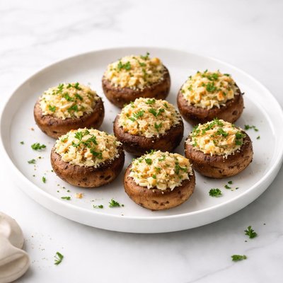 Image of Garlic Parmesan Stuffed Mushrooms