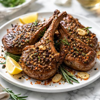 Image of Garlic Pepper Lamb Chops
