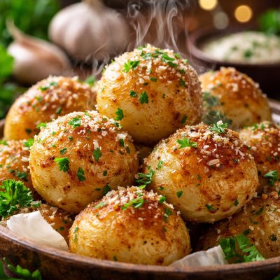 Image of Garlic Potato Balls