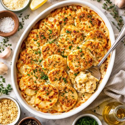 Image of Garlic Potatoes Gratin